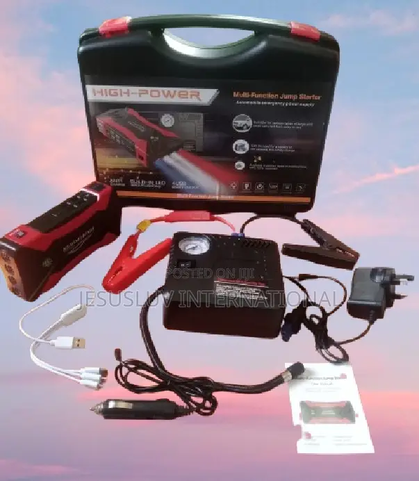 Jump Starter With Tyre Inflator for Suv,Jeep and Cars