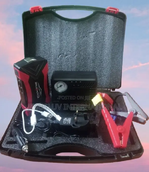 Jump Starter With Tyre Inflator for Suv,Jeep and Cars
