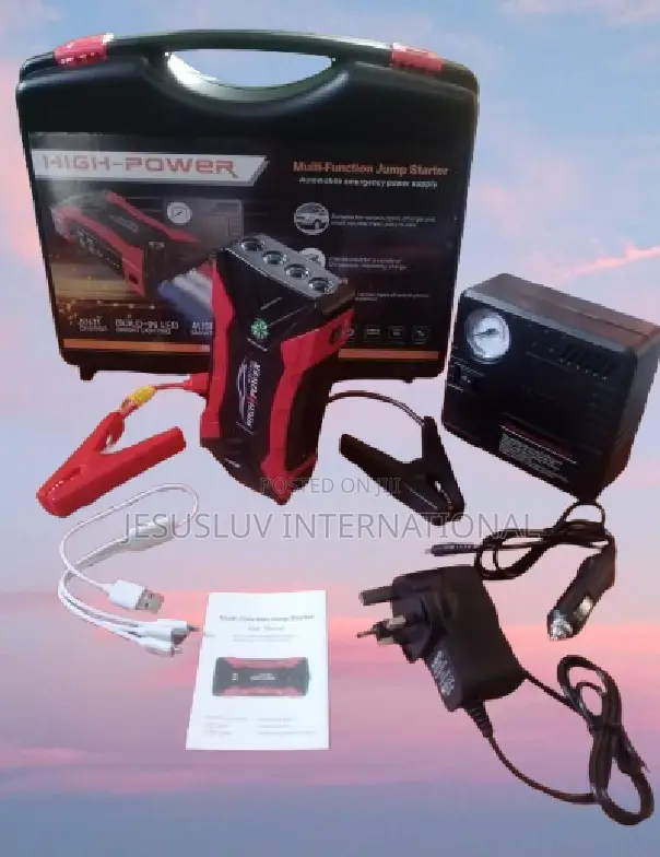 Jump Starter With Tyre Inflator for Suv,Jeep and Cars