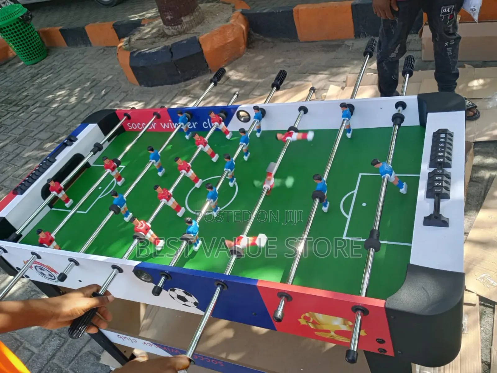Solid 4ft Soccer Table With Accessories
