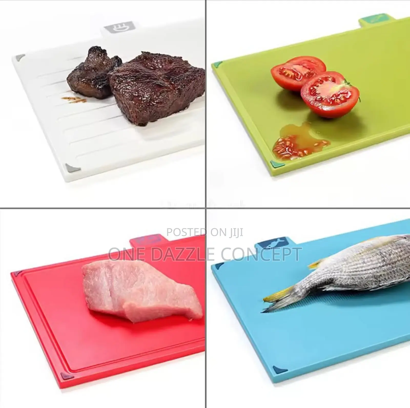4pcs Chopping Board And 4pcs Knives Set