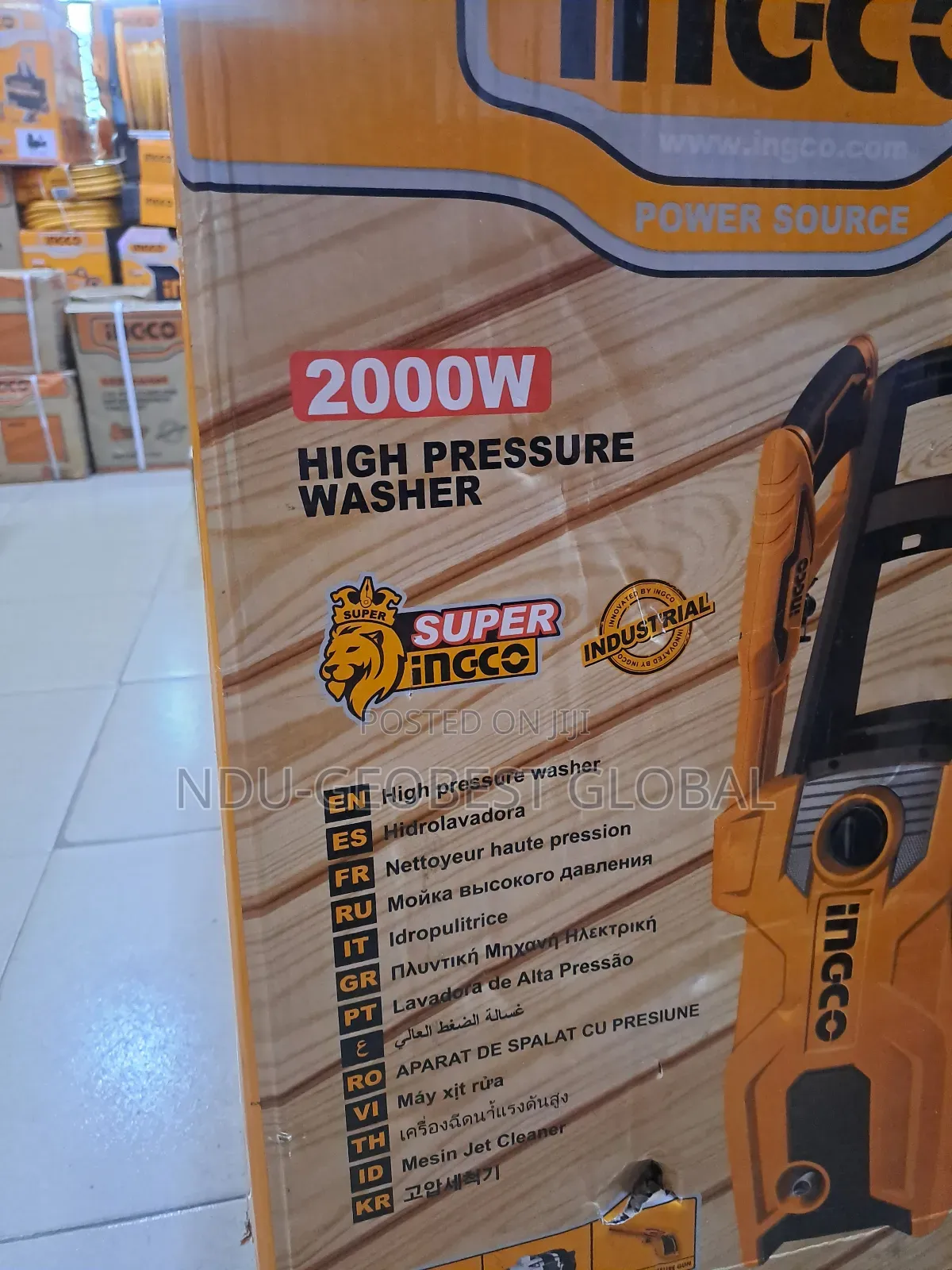 Ingco 2000w High-Pressure Washer