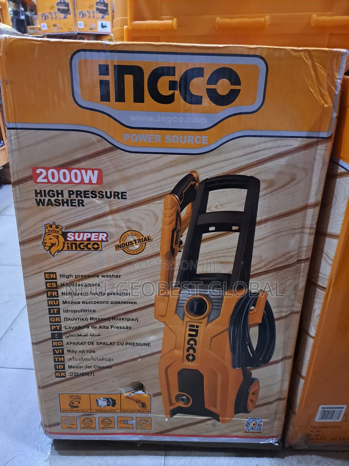 Ingco 2000w High-Pressure Washer