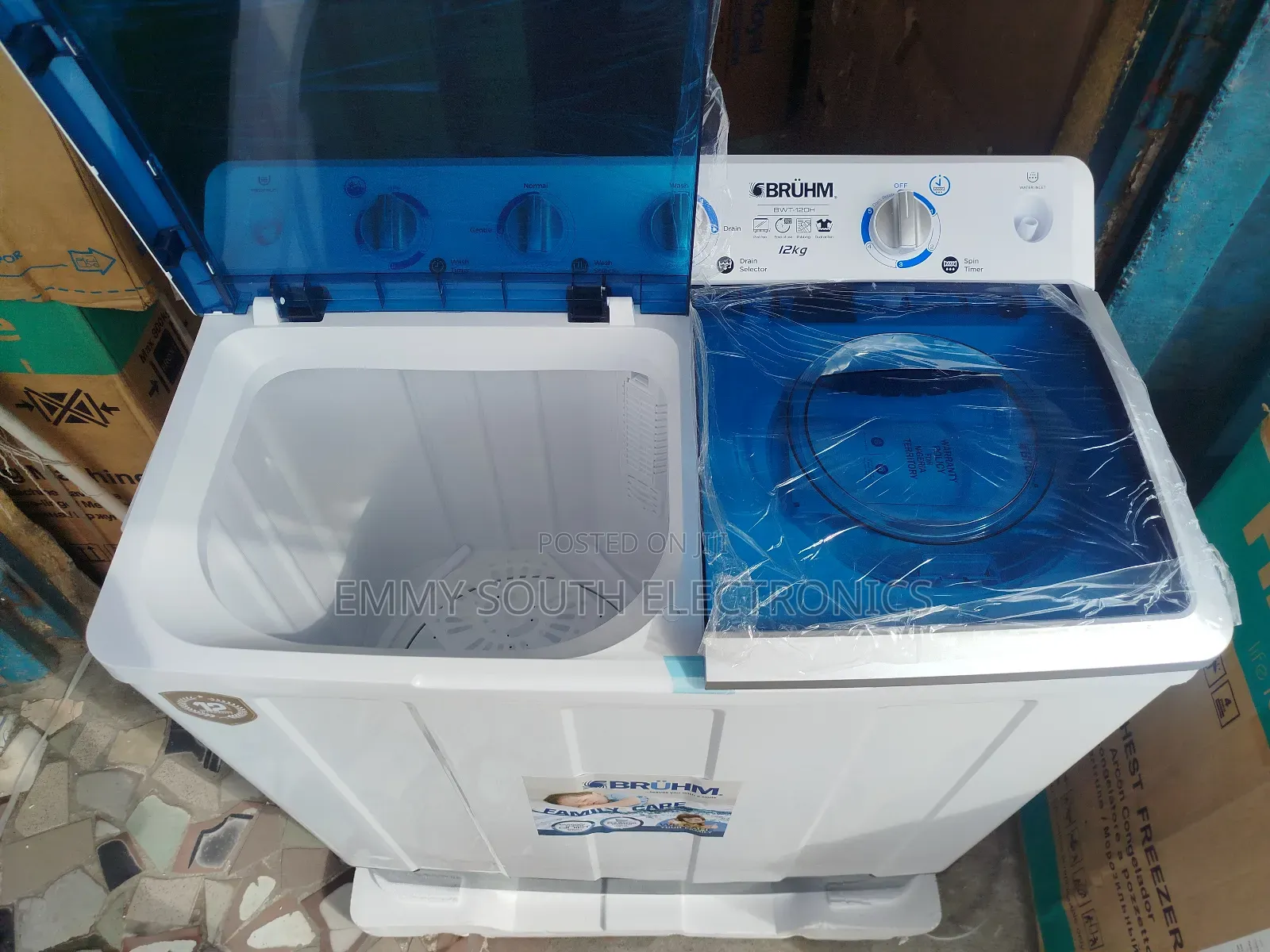 Bruhm 12kg Twin Tub Washing Machine