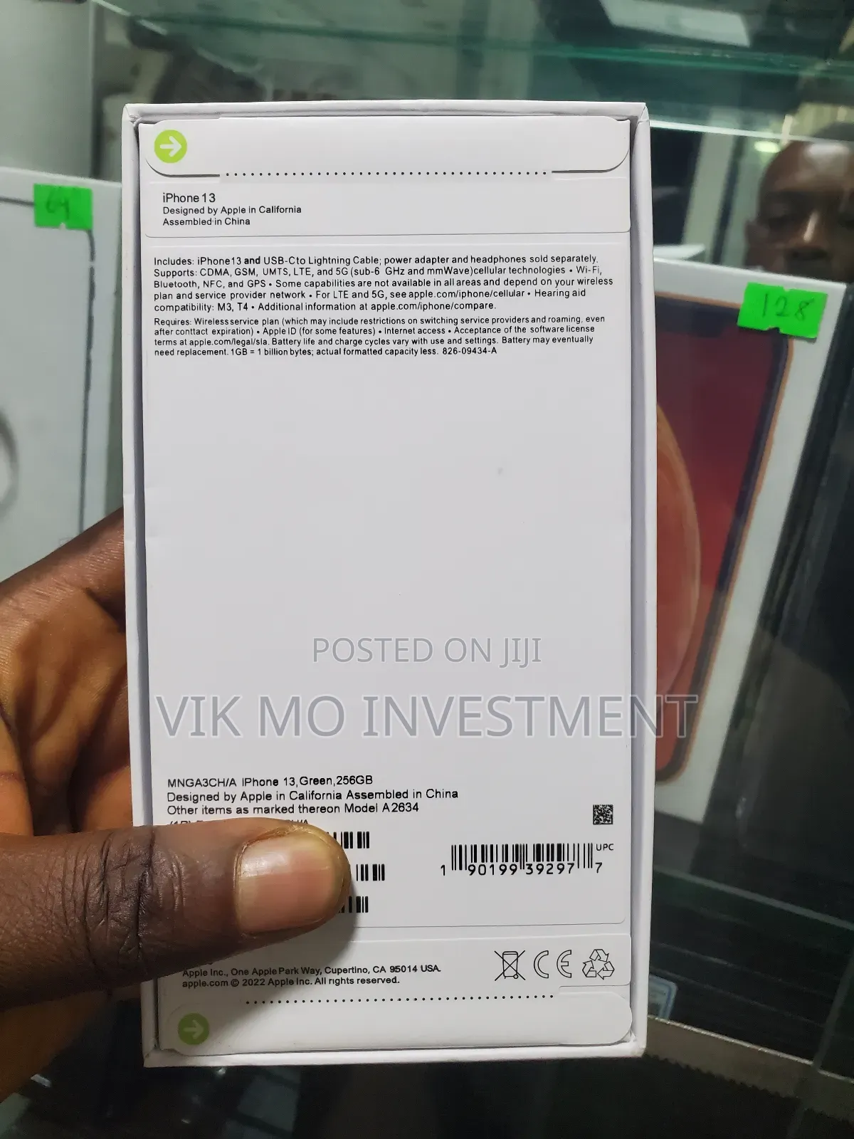 New Apple iPhone 13 256 GB Green
