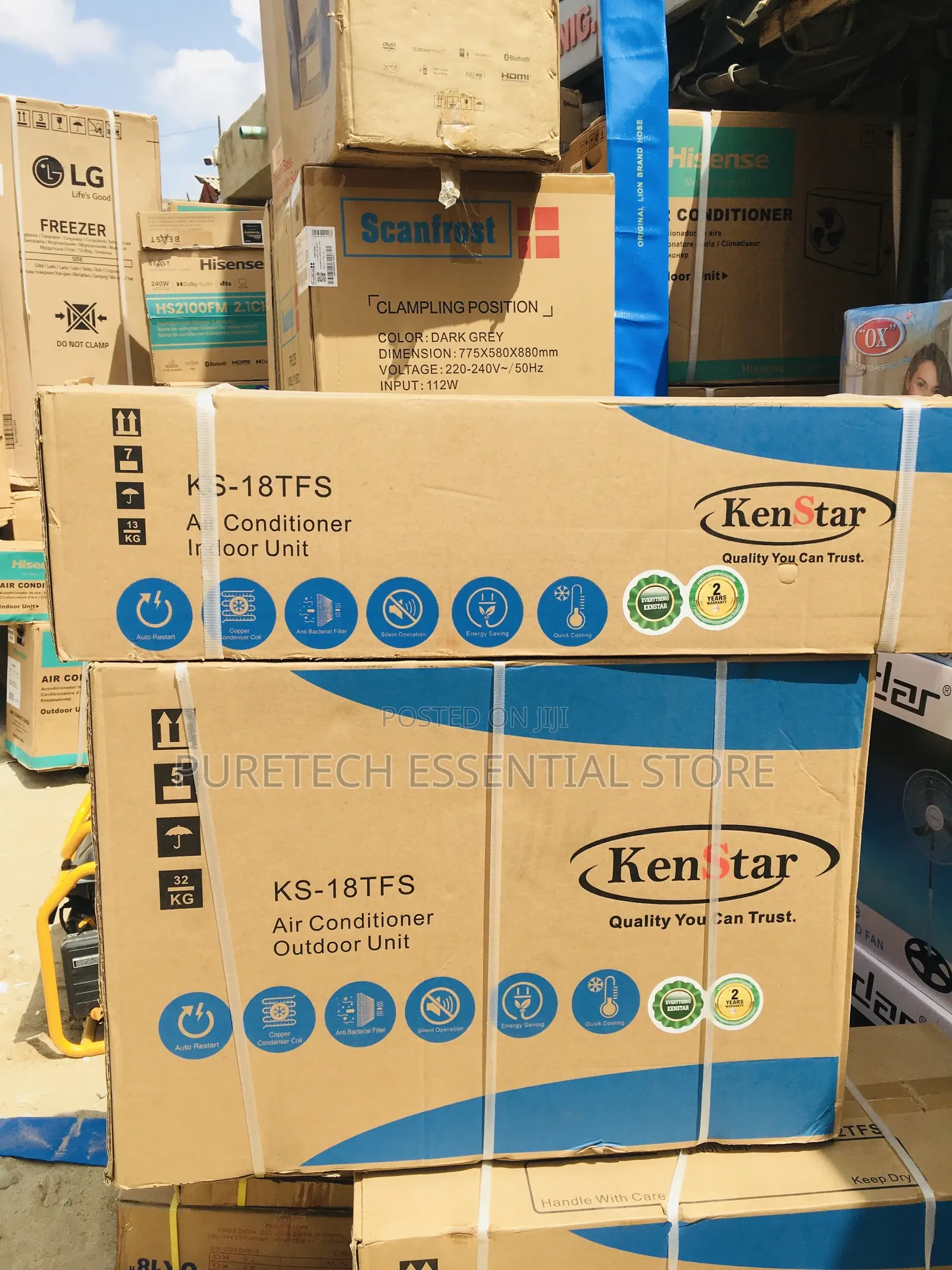 Original Kenstar 2hp No Inverter Ac Ks-18tfs