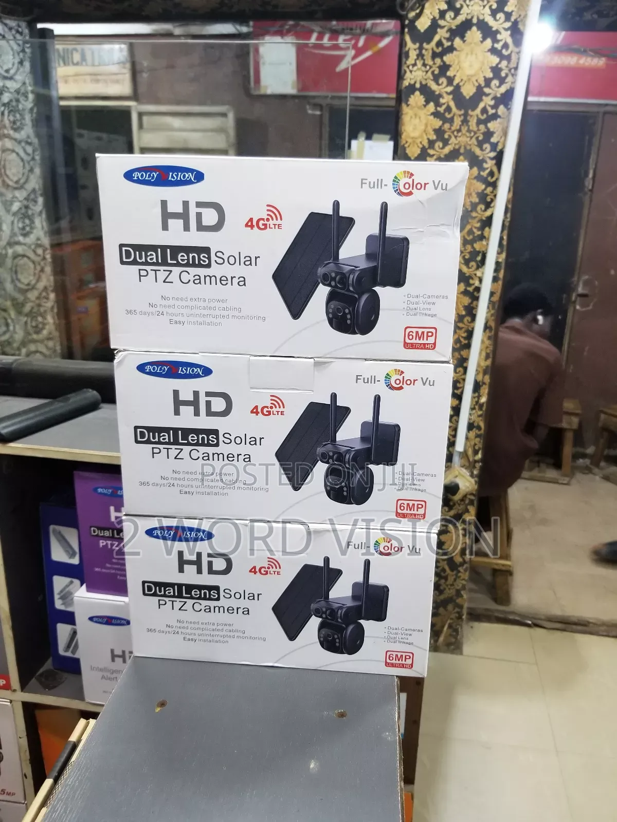 Poly Vision 6mp Ultra Hd Dual Less Solar PTZ Camera