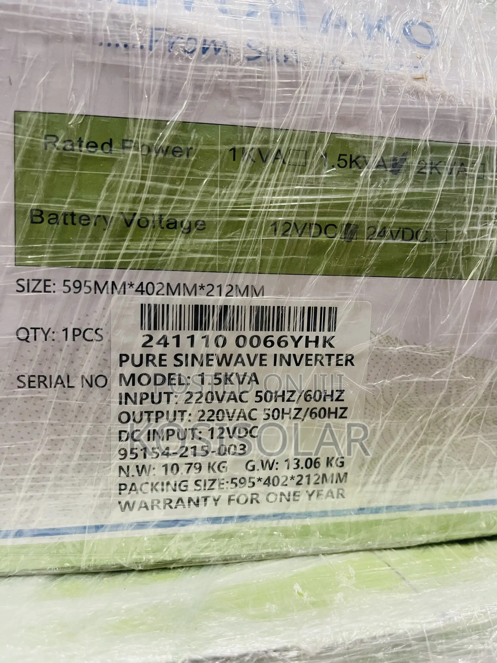 1.5kva 12v Yohako Solar Inverter