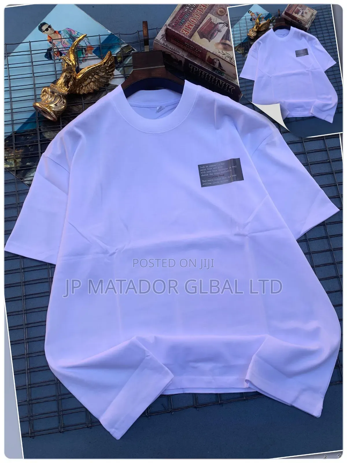 New 3dPrint Trendy Mens Round Neck Polo