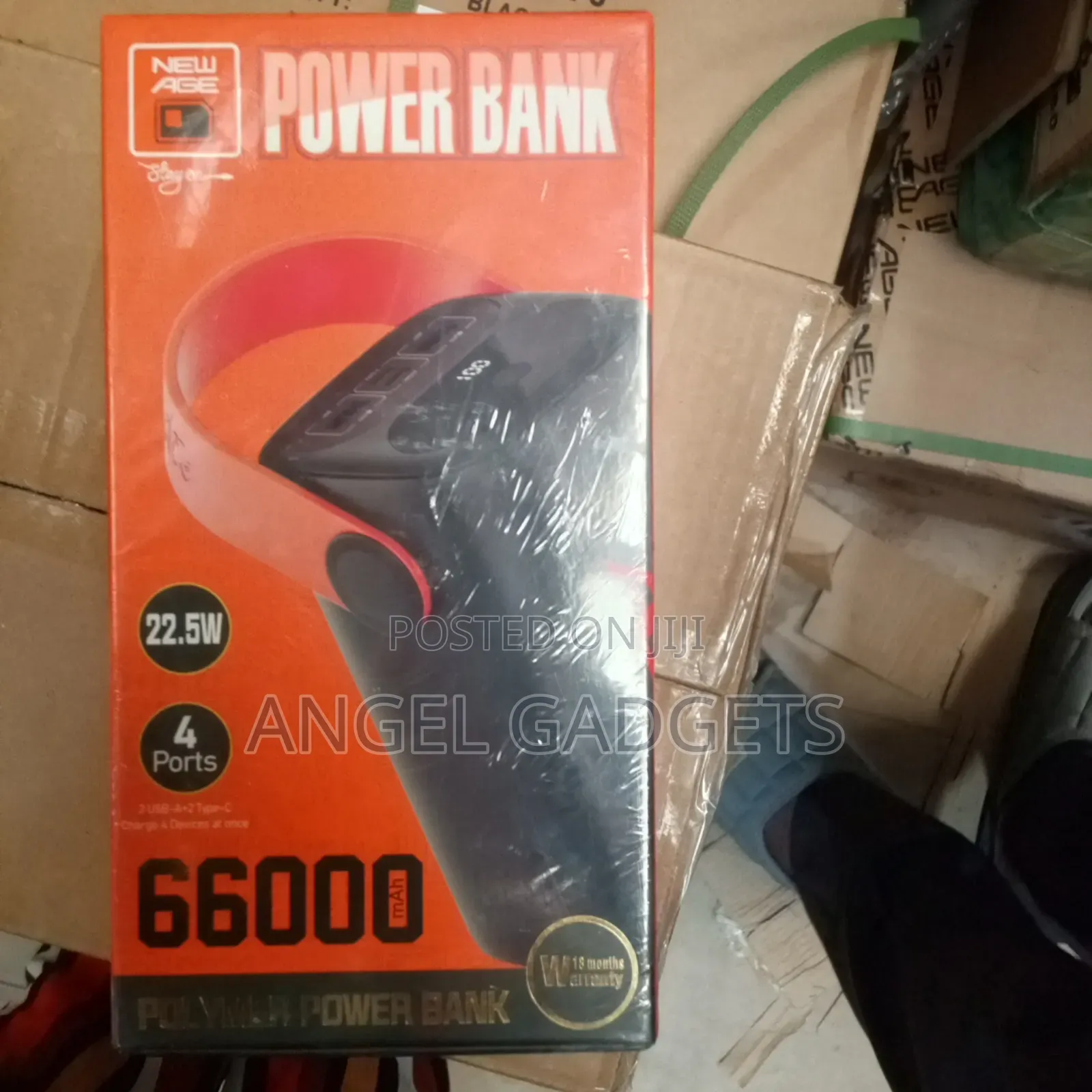 New Age Turbo Ultra Power Bank 66000mah With Touch Light