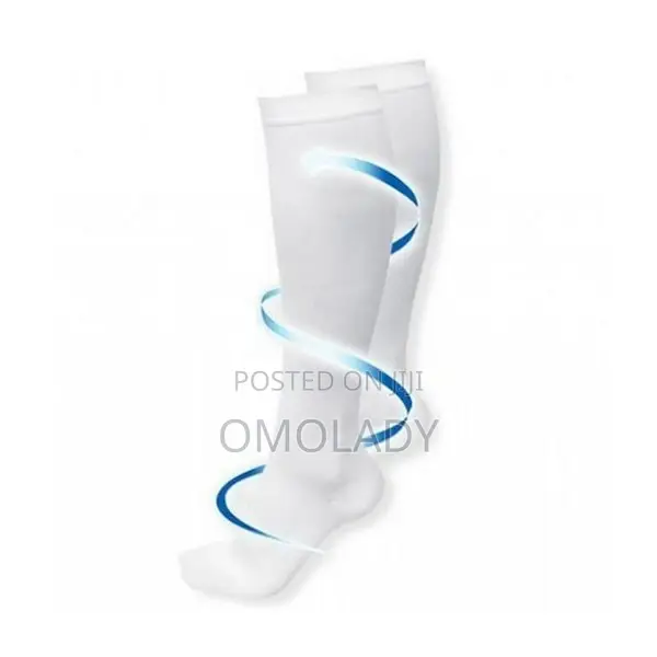 Miracle's Anti Fatigue Compression Socks - White