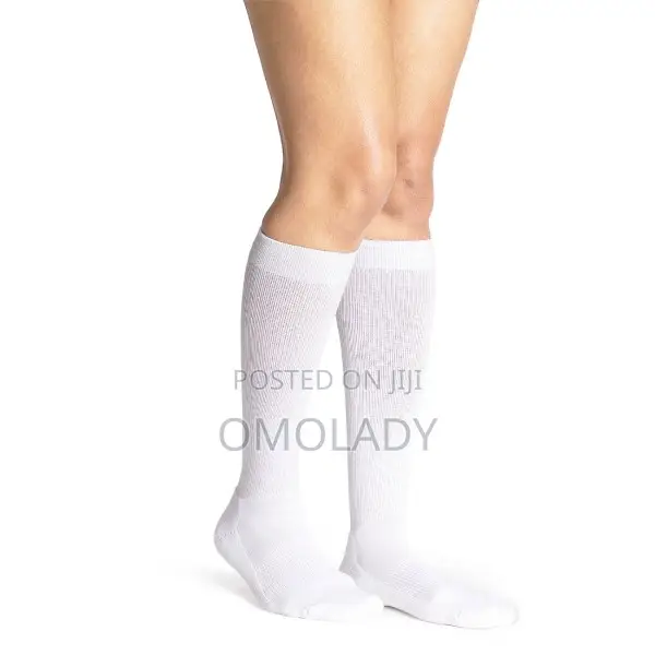 Miracle's Anti Fatigue Compression Socks - White