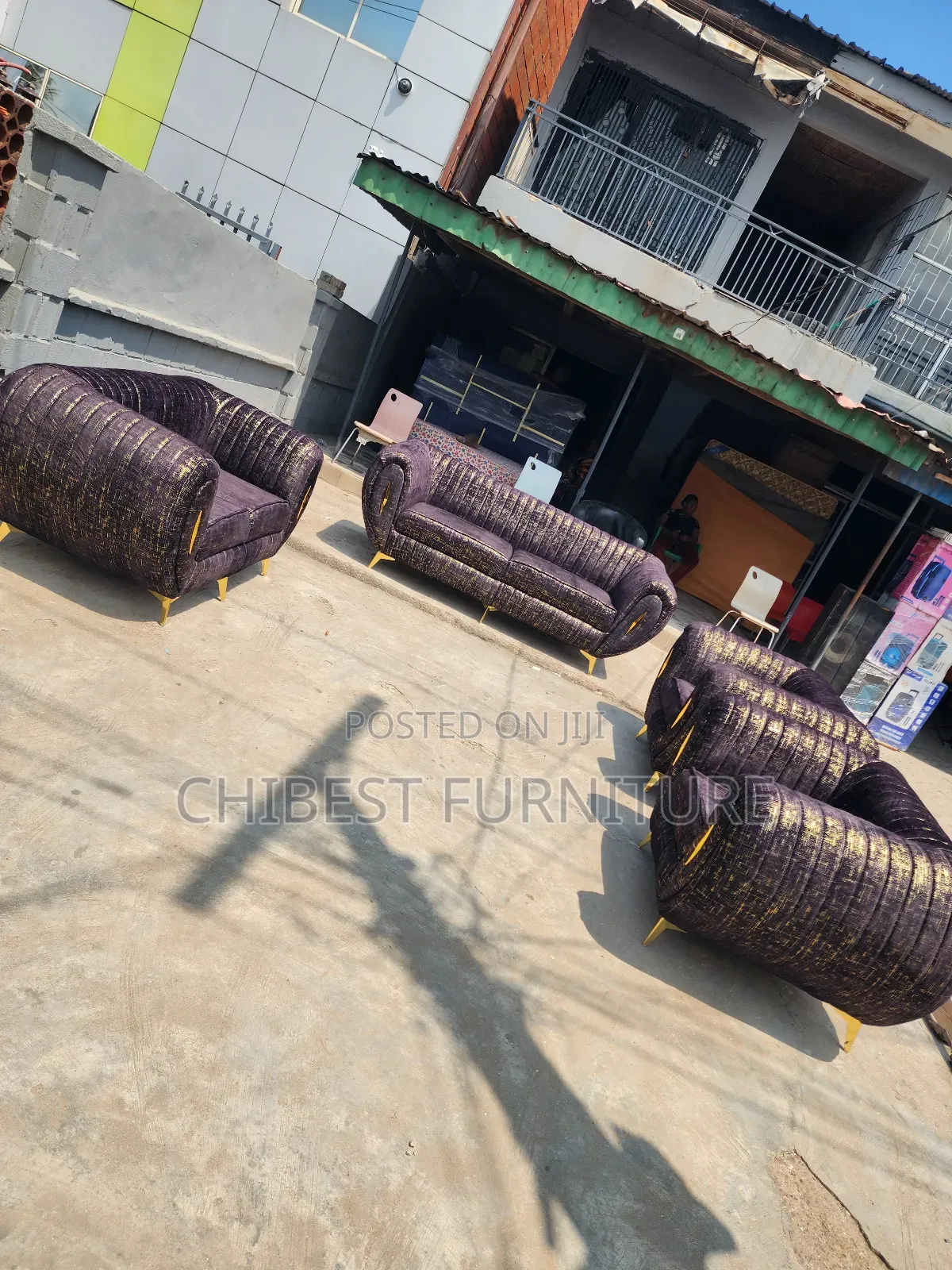 Set of Padded Luxury Sofa Chairs.