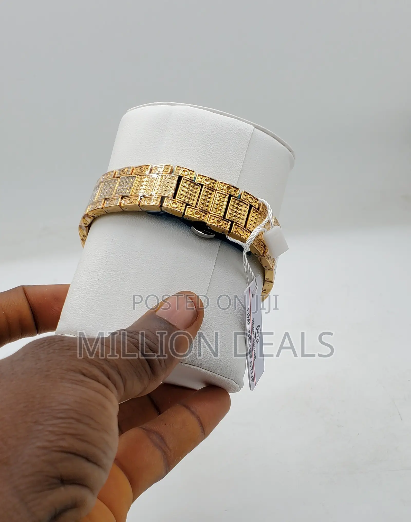 Iced Studded Men's Touch Screen Wrist Watch
