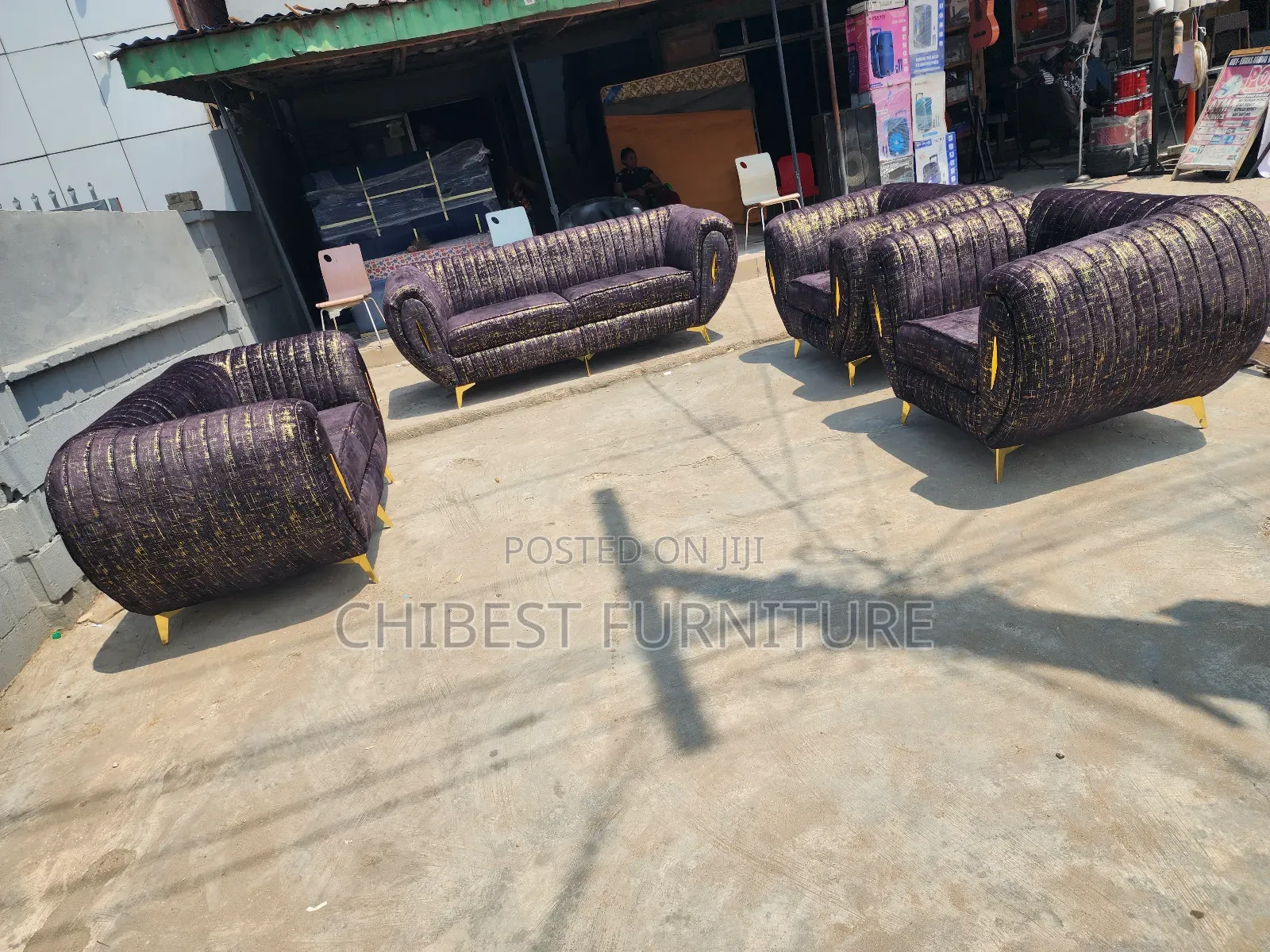 Complete Set of Seven Seaters Couch.