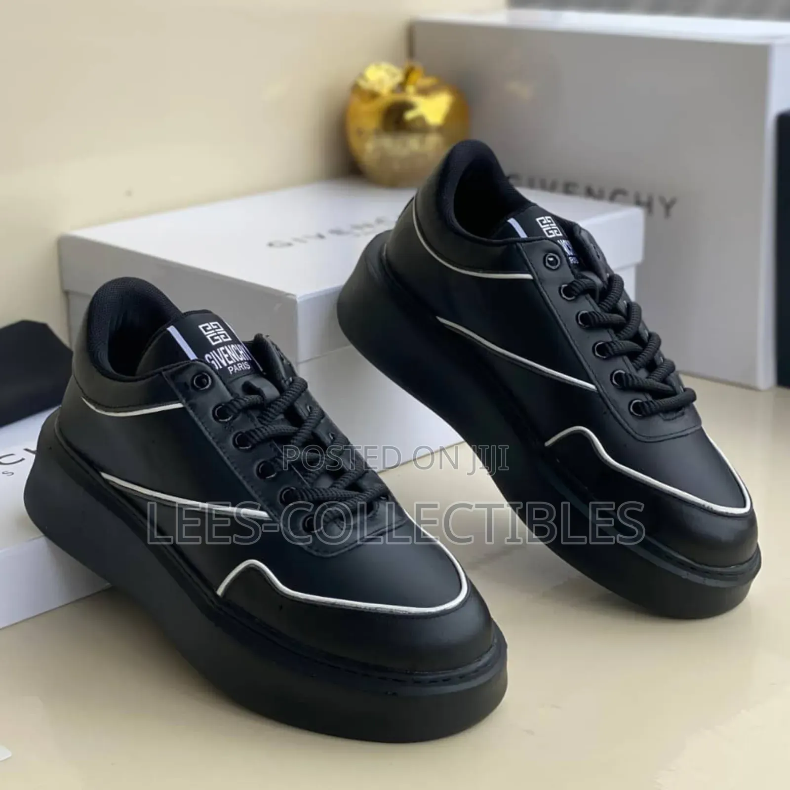 Top Quality Givenchy Black Leather Sneakers