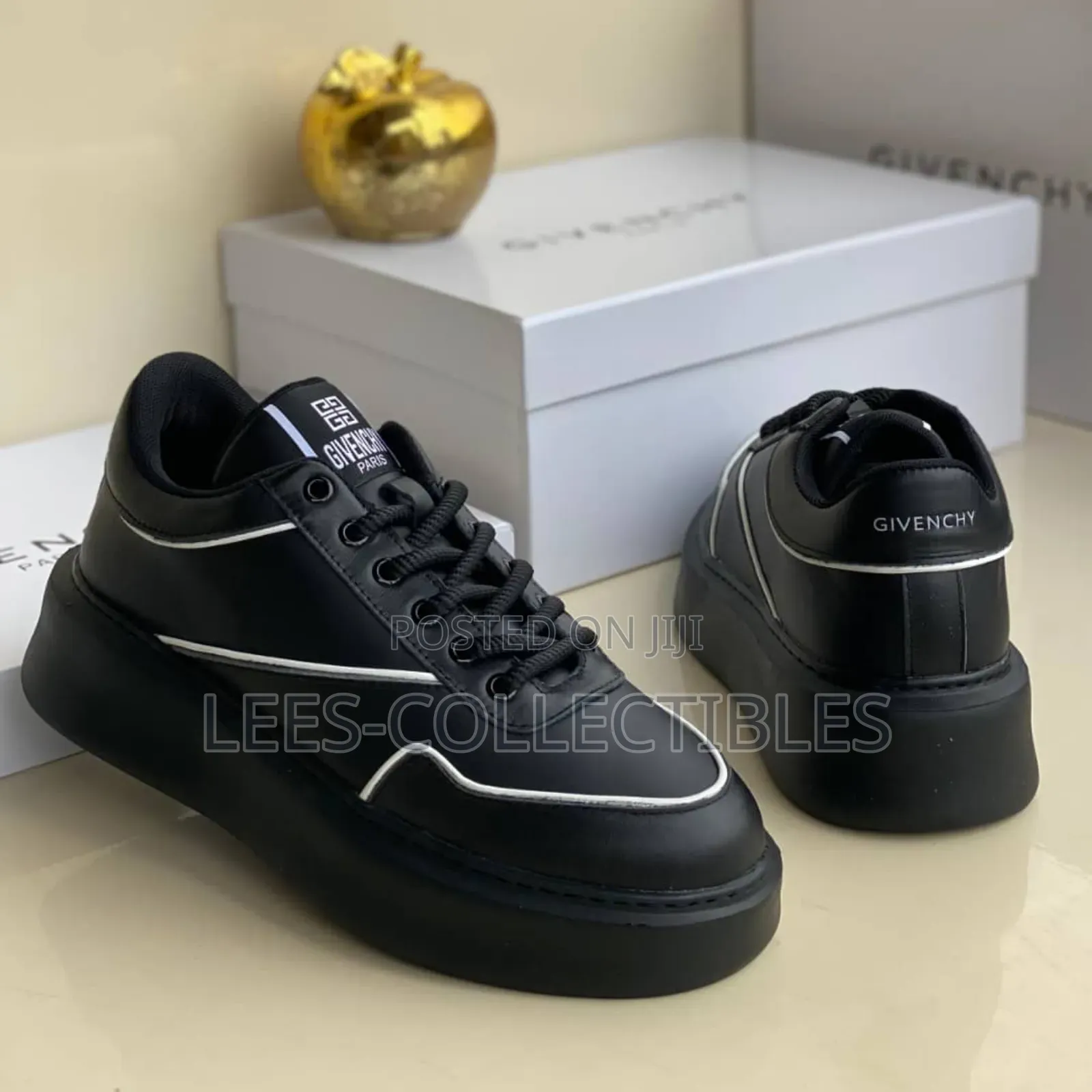 Top Quality Givenchy Black Leather Sneakers