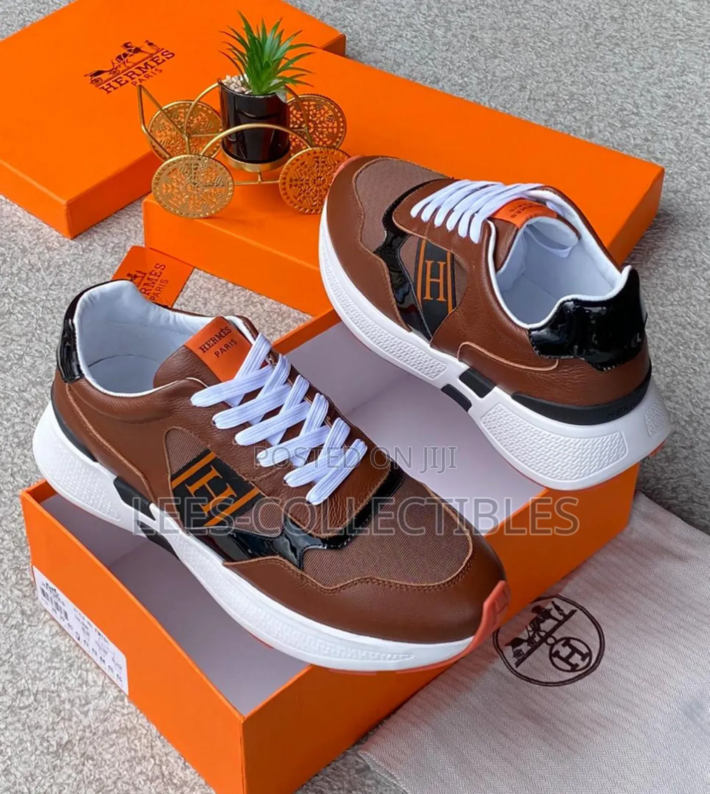 Best Quality Hermes Leather Sneakers