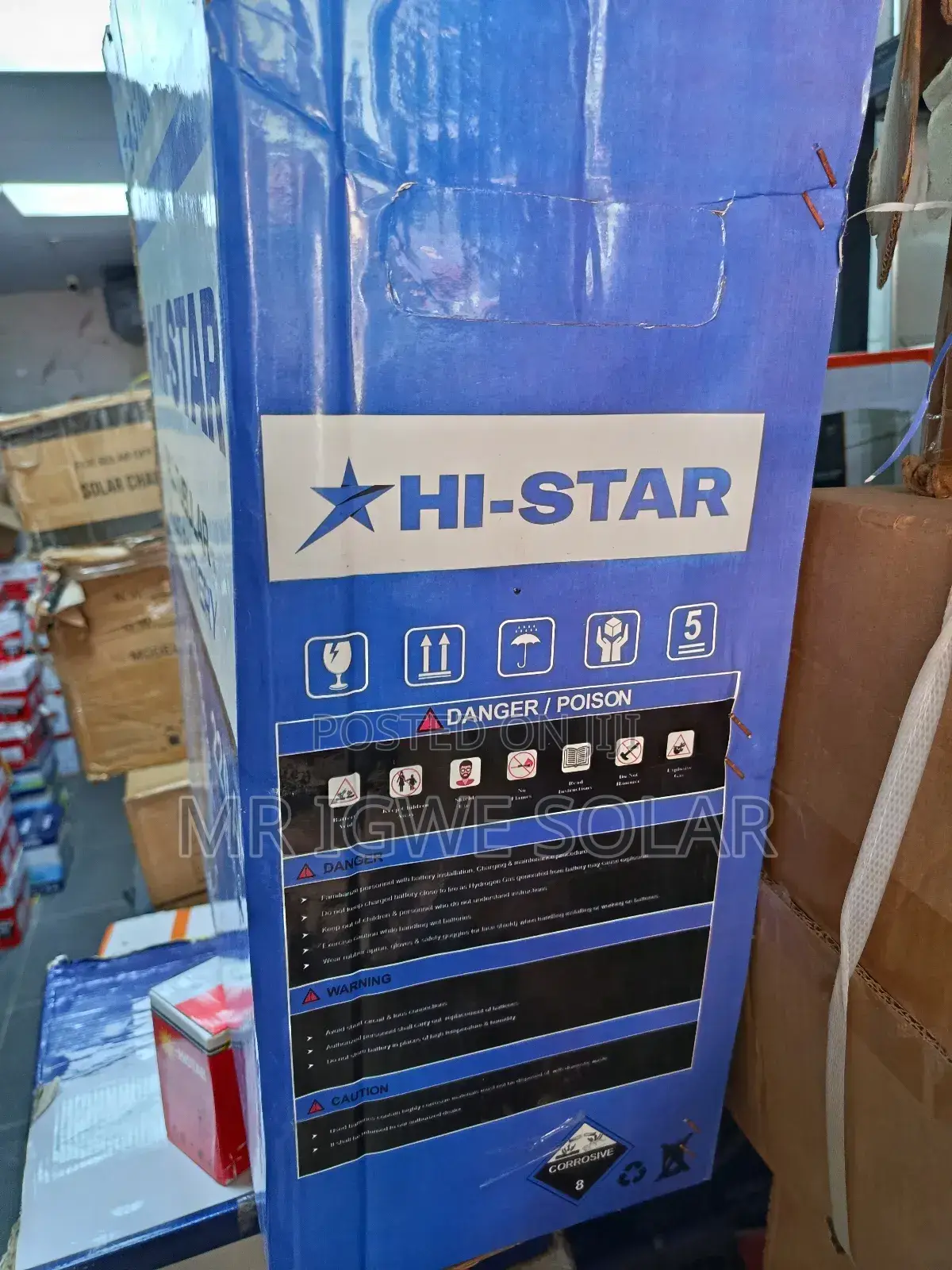 Hi Star Tall Tubular Battery 220ah