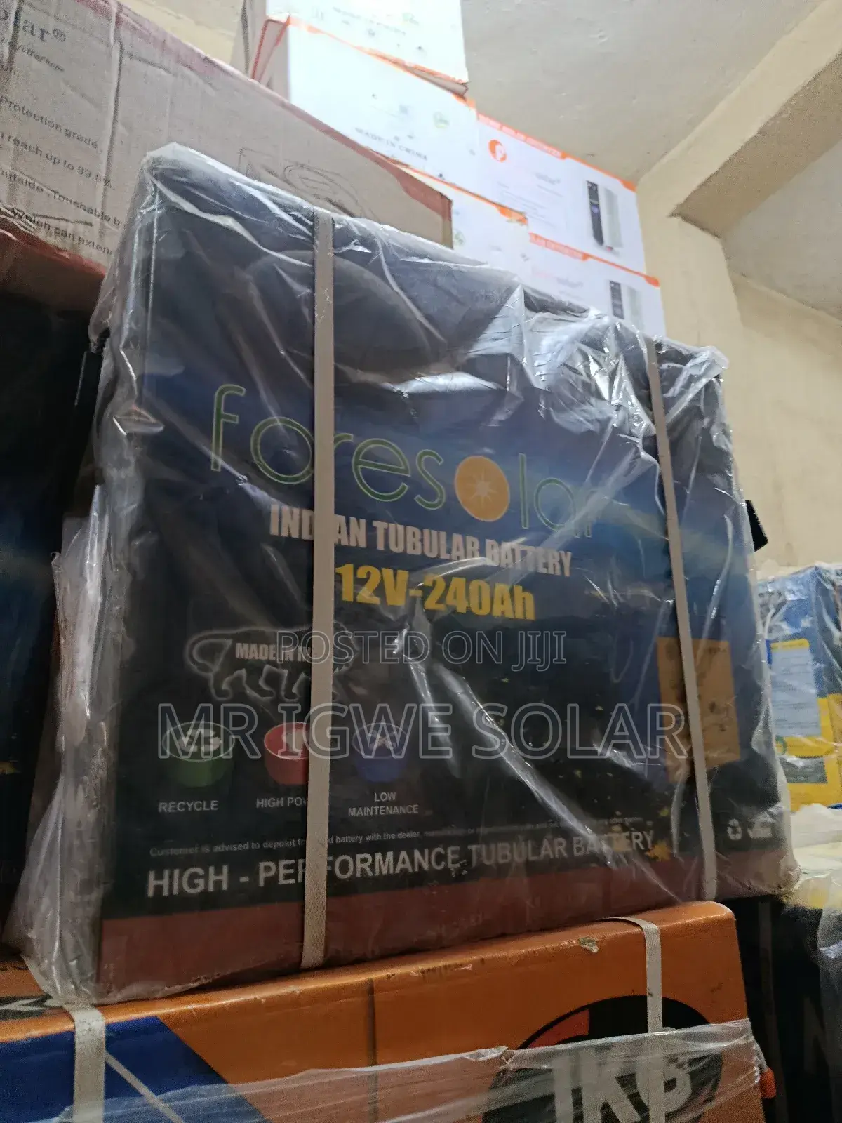 Foresolar Tall Tubular Battery 240ah