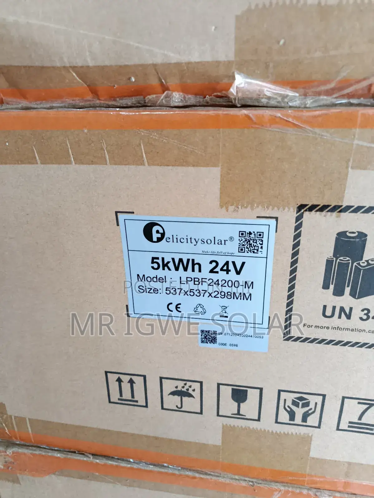 5kwh 24v Felicity Lithium Battery