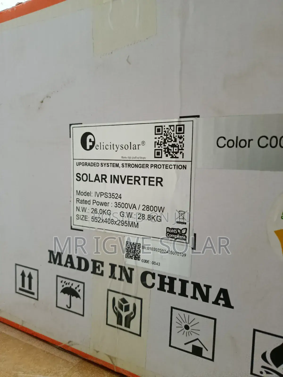 3.5kva 24v Felicity Transformerbase Inverter