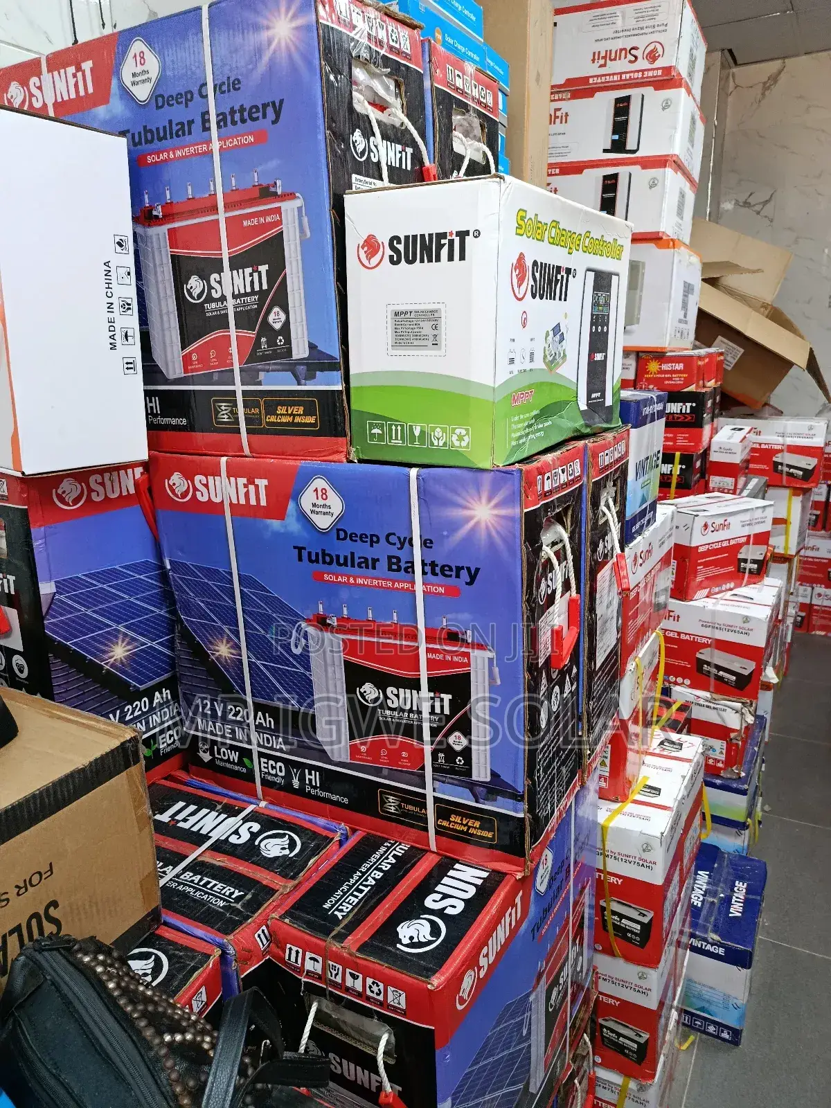 Sunfit 220ah Tall Tubular Battery 12v