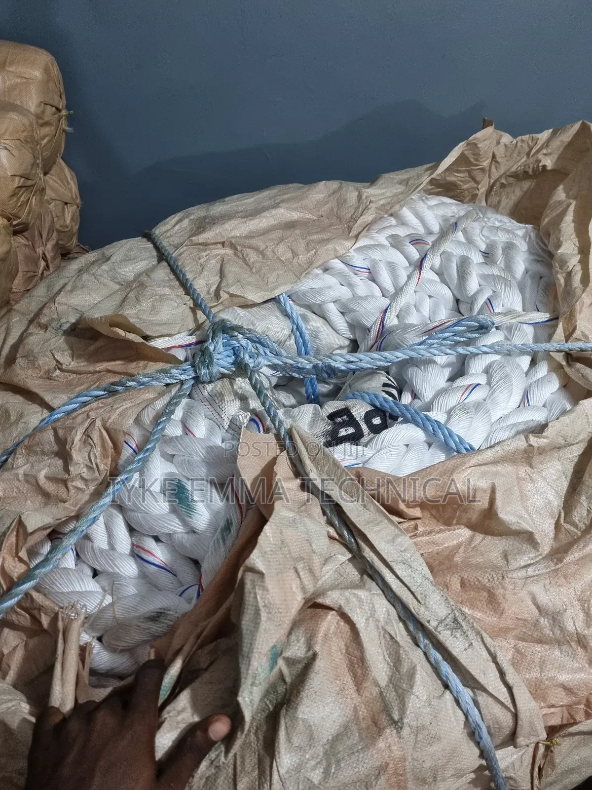 5" X 200mtrs 8strand Polypropylene Mooring Rope