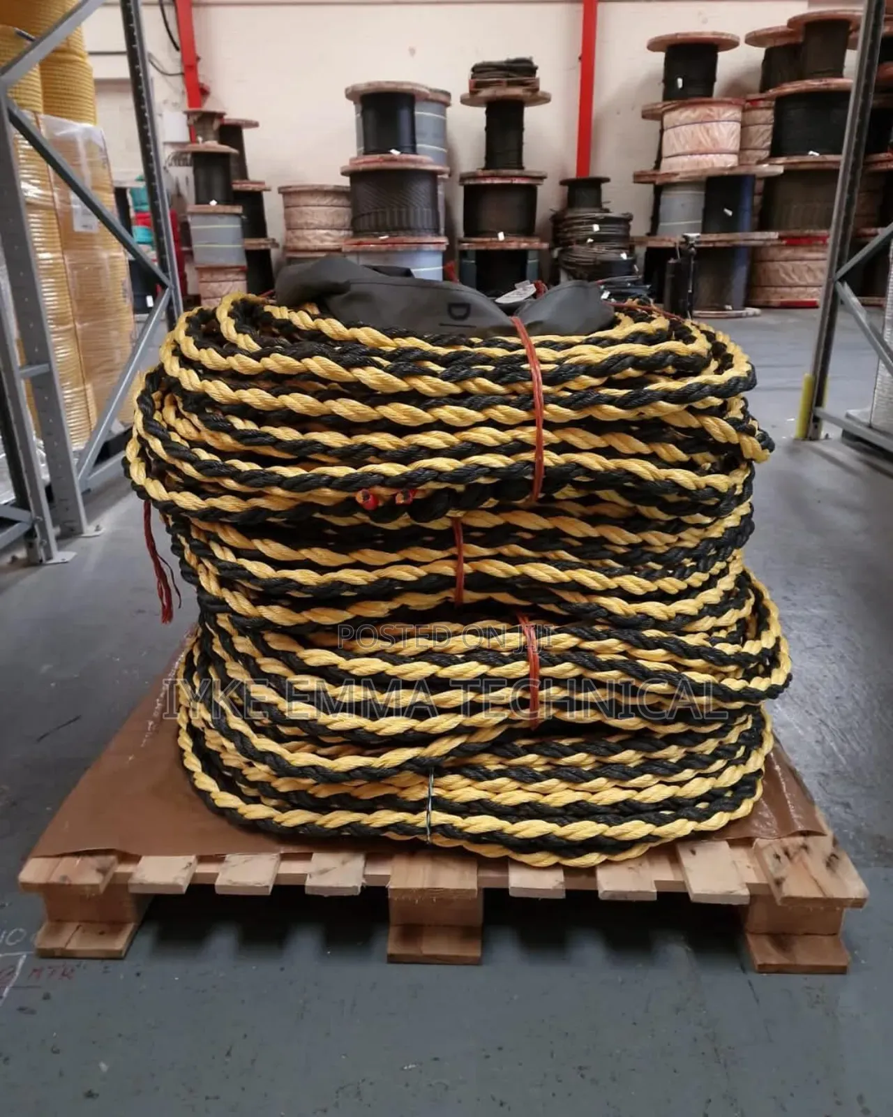 72mm X 200mtr Polypropylene Tiger Rope - 8 Strand (Coil)