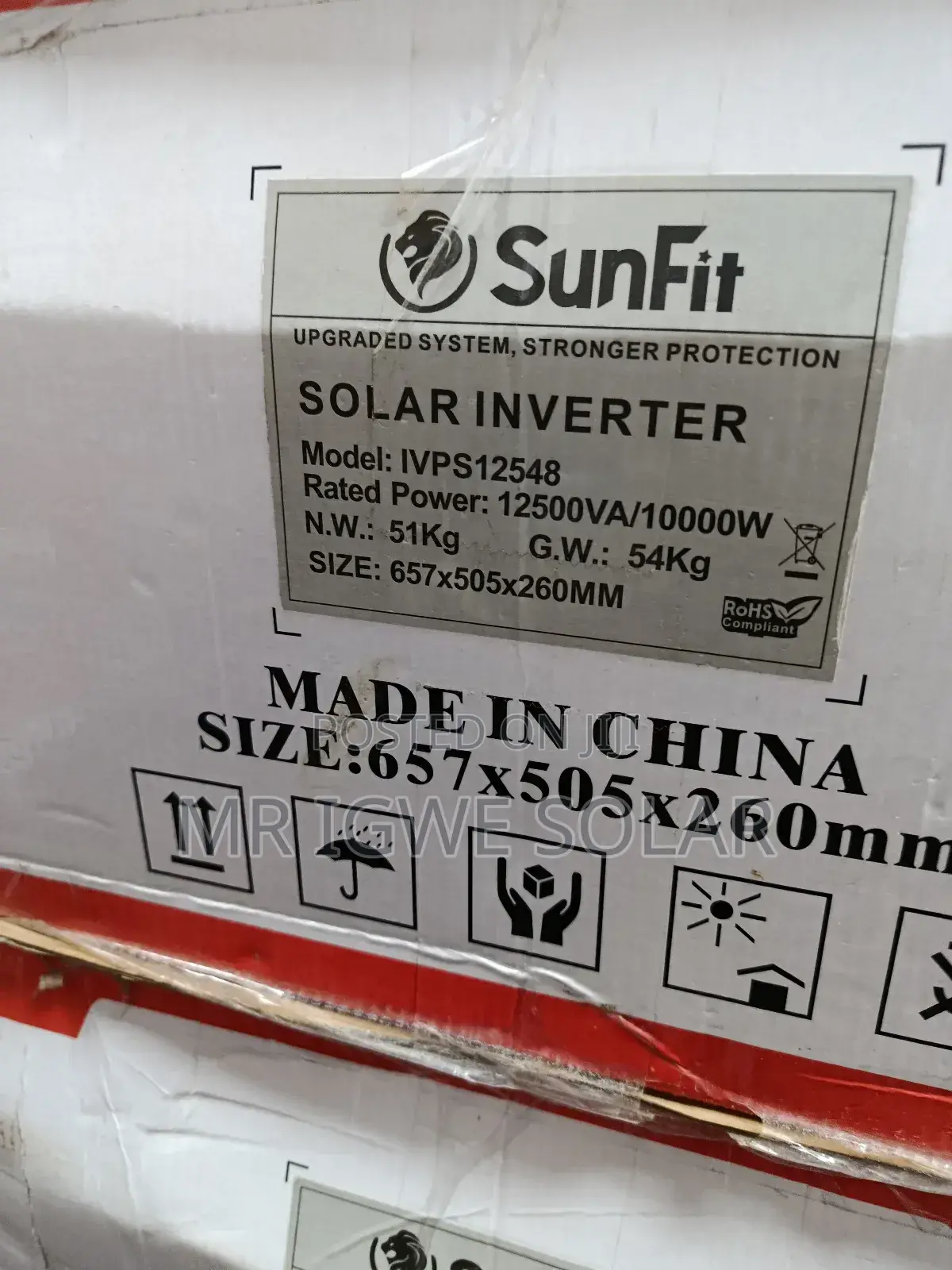 12.5kva 48v Sunfit Inverter Non Hybrid