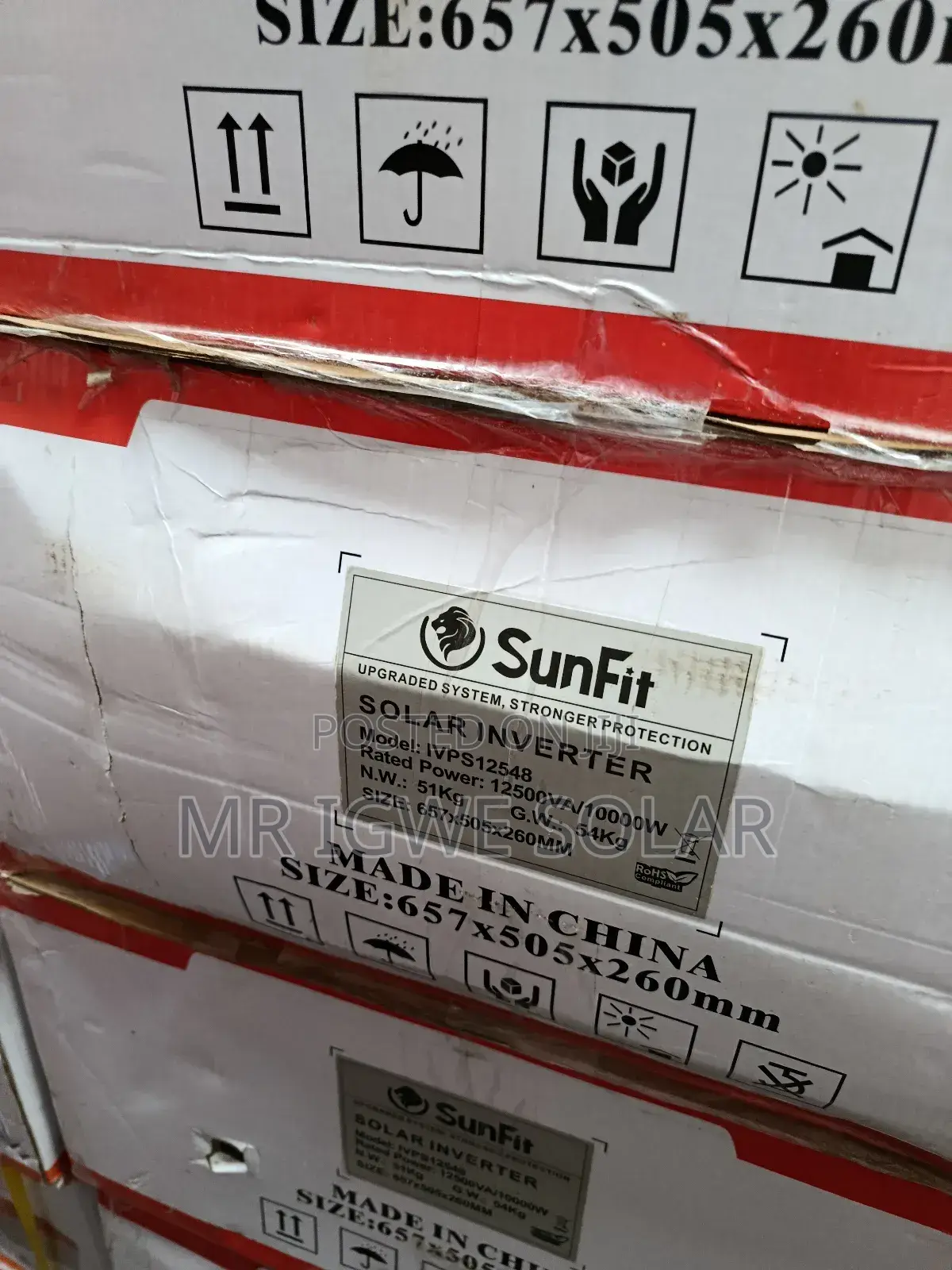 12.5kva 48v Sunfit Inverter Non Hybrid