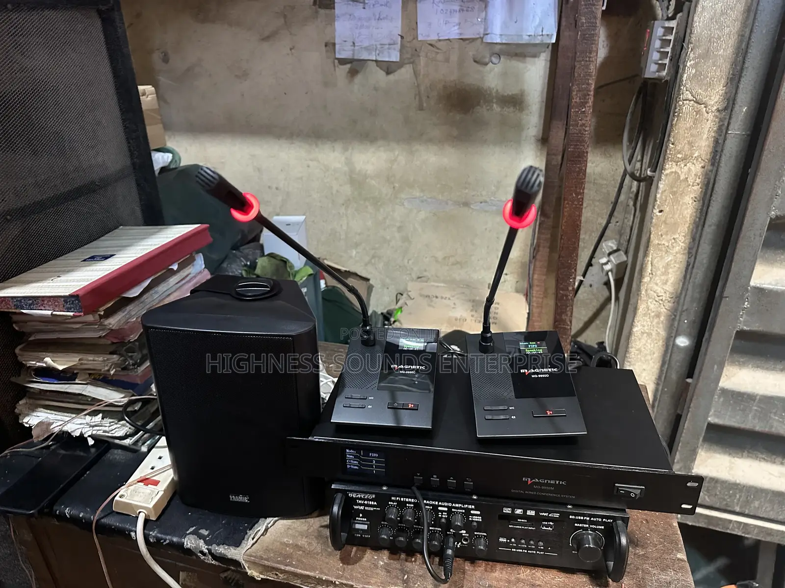 Set of Magnetic Wired Conference Microphone