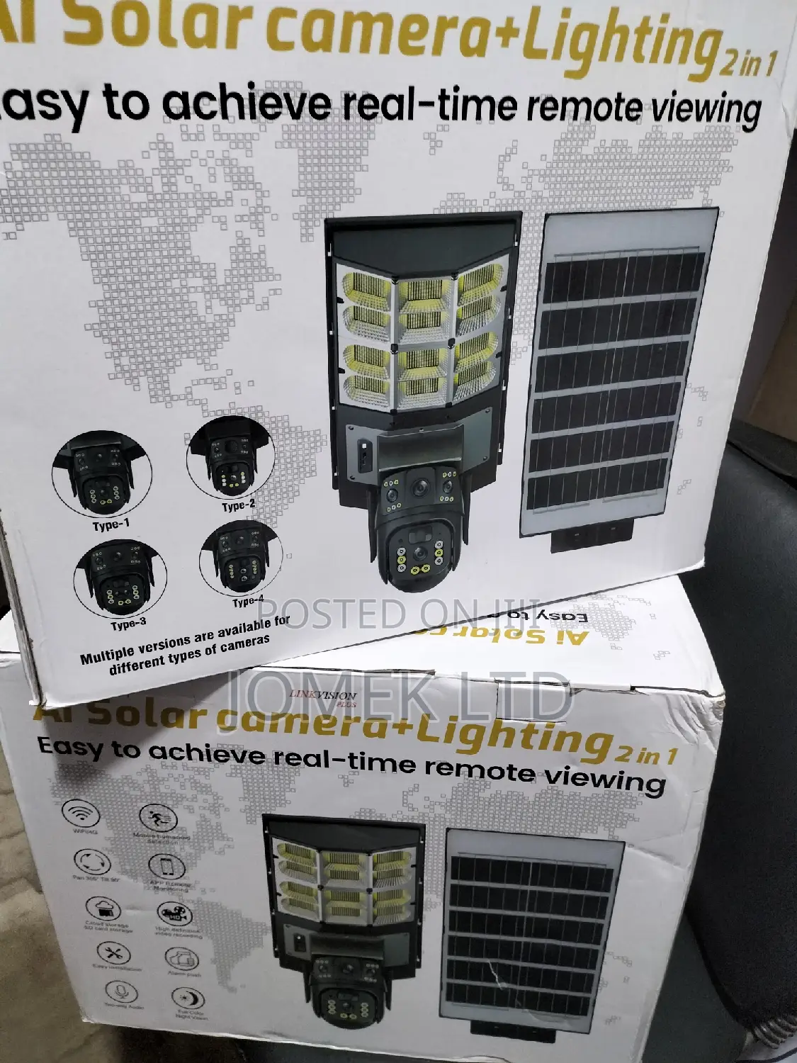 Solar Streetlight 8mp V380pro Ai PTZ Dual Lens Camera