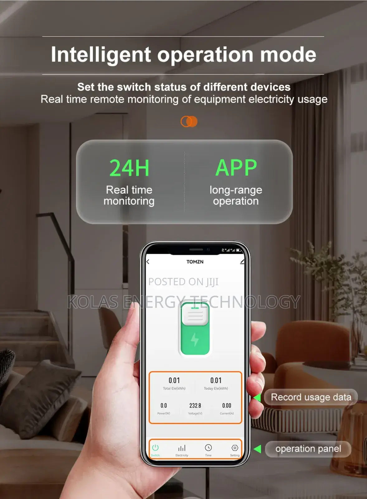 Tomzn 50a Wifi Smart Switch Energy Meter