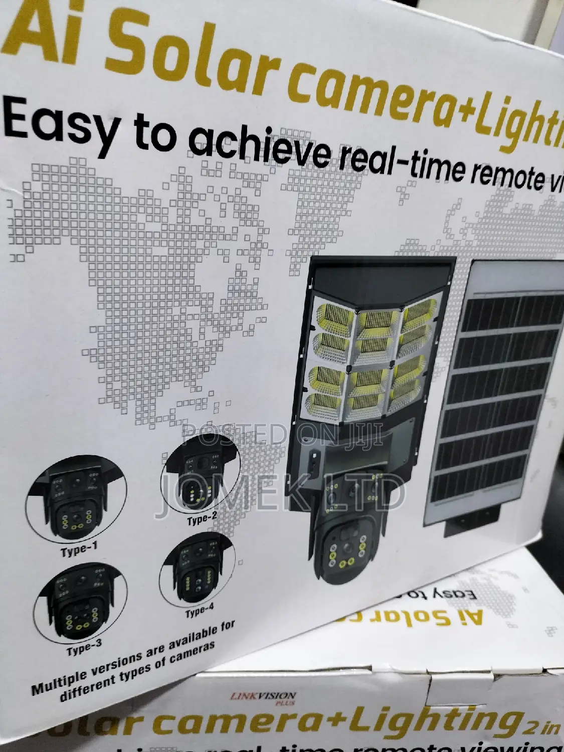 Solar Street Light With CCTV Dual Lens Sim CCTV Camera