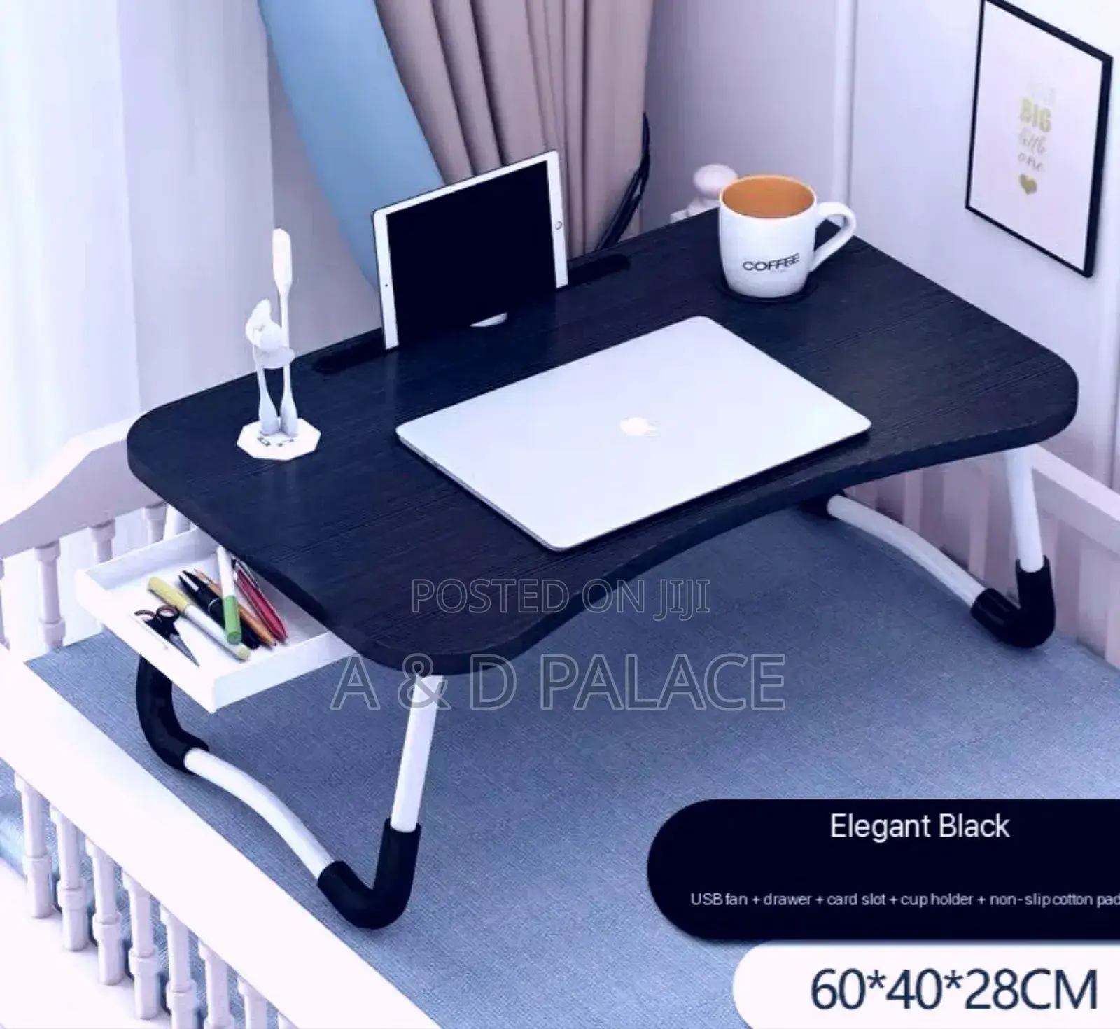 Multipurpose (Laptop) Table With Duck Stand + Cup Holder