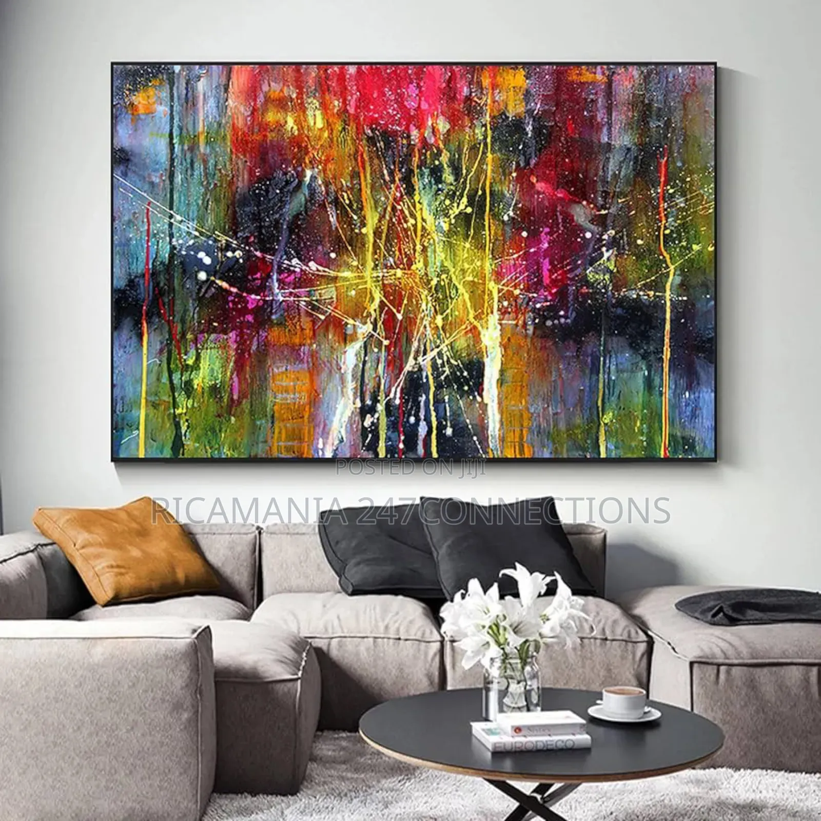 Mutual Multicolor Painting Canvas