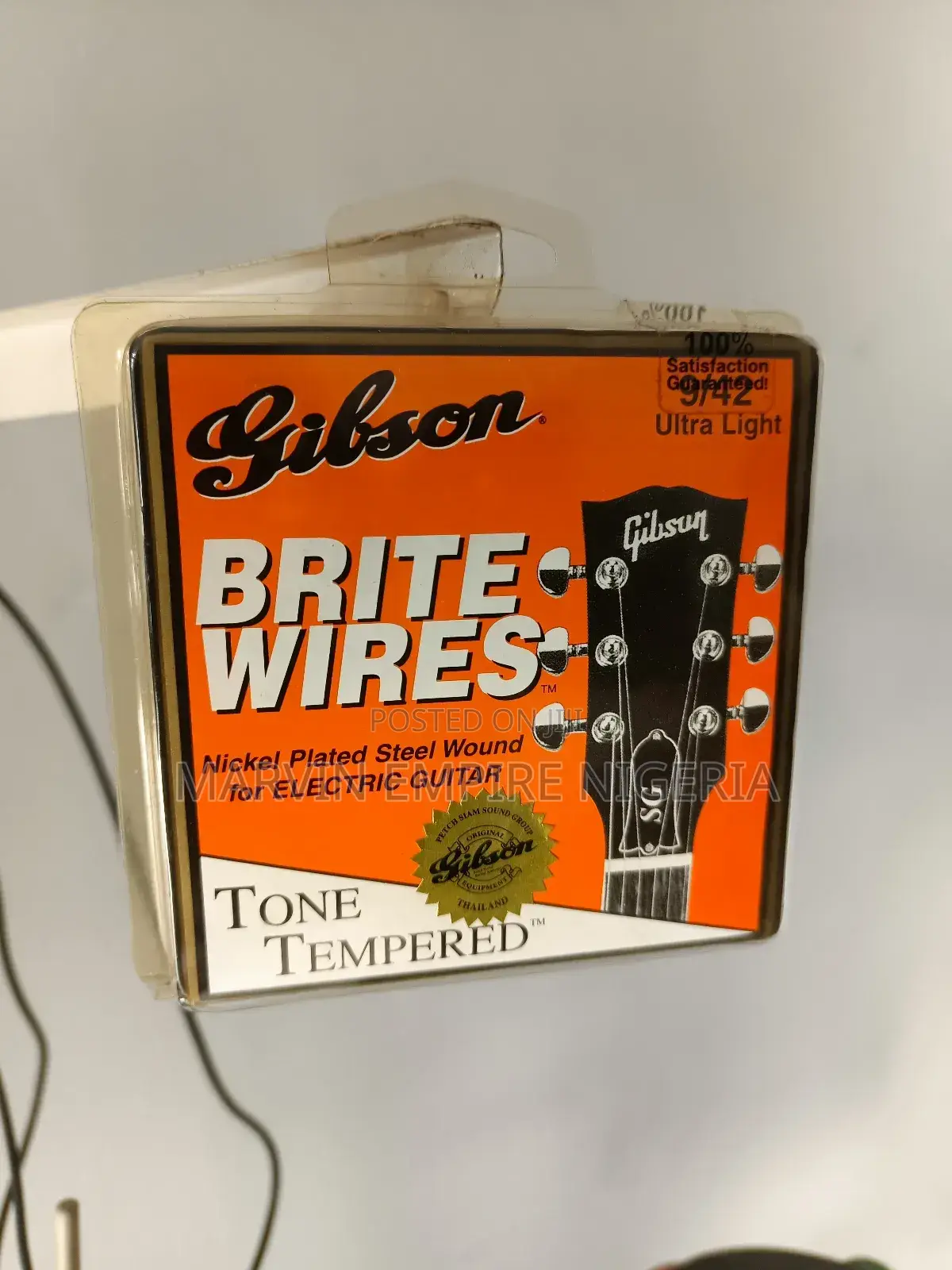 Gibson Brite Wires Electric Guitar Strings Ultra Light 9/42