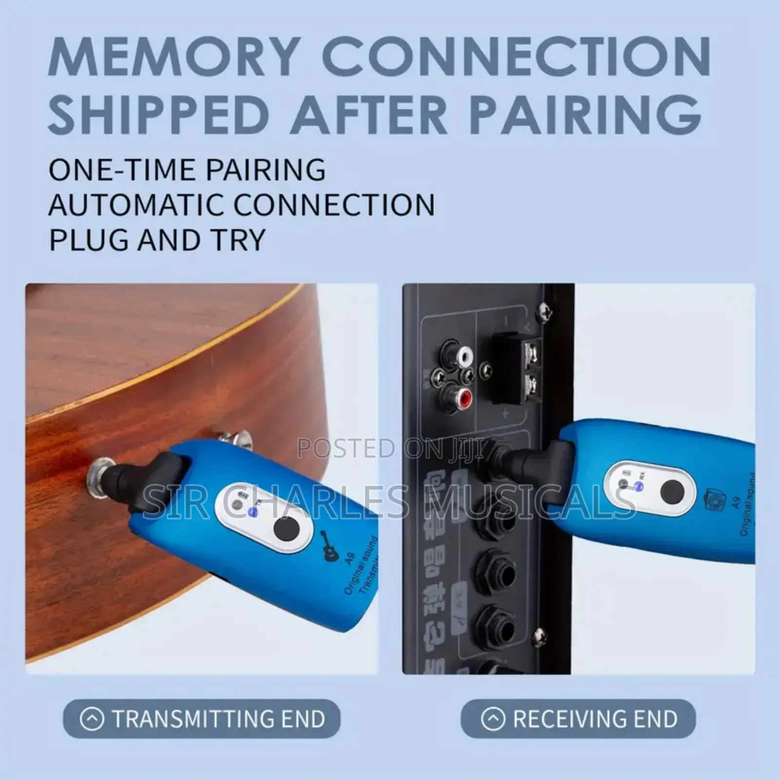 A9 Wireless Jack to Jack Guitar System