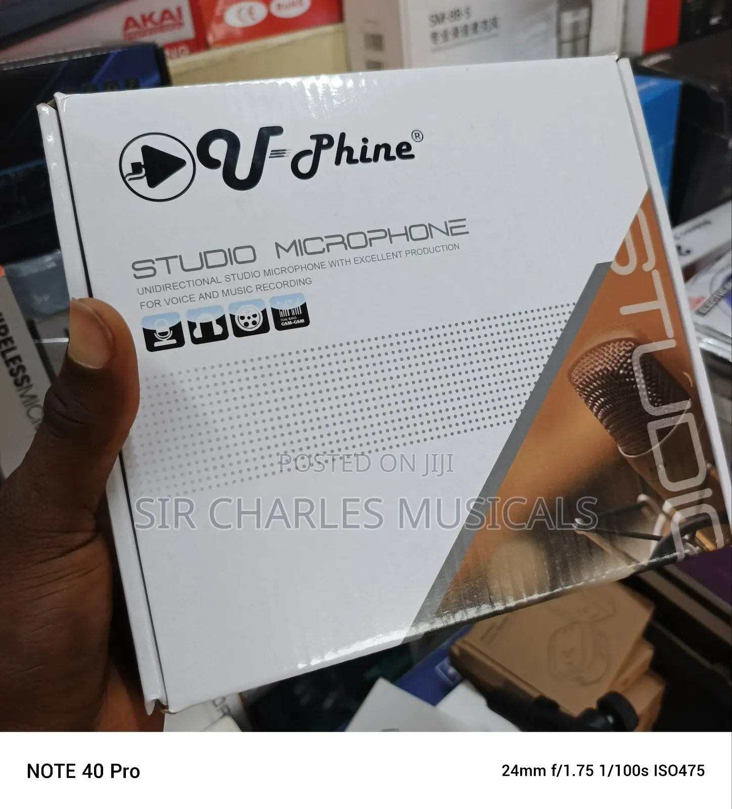 High Quality U-Phine Condenser Studio Mic (Small but Might)
