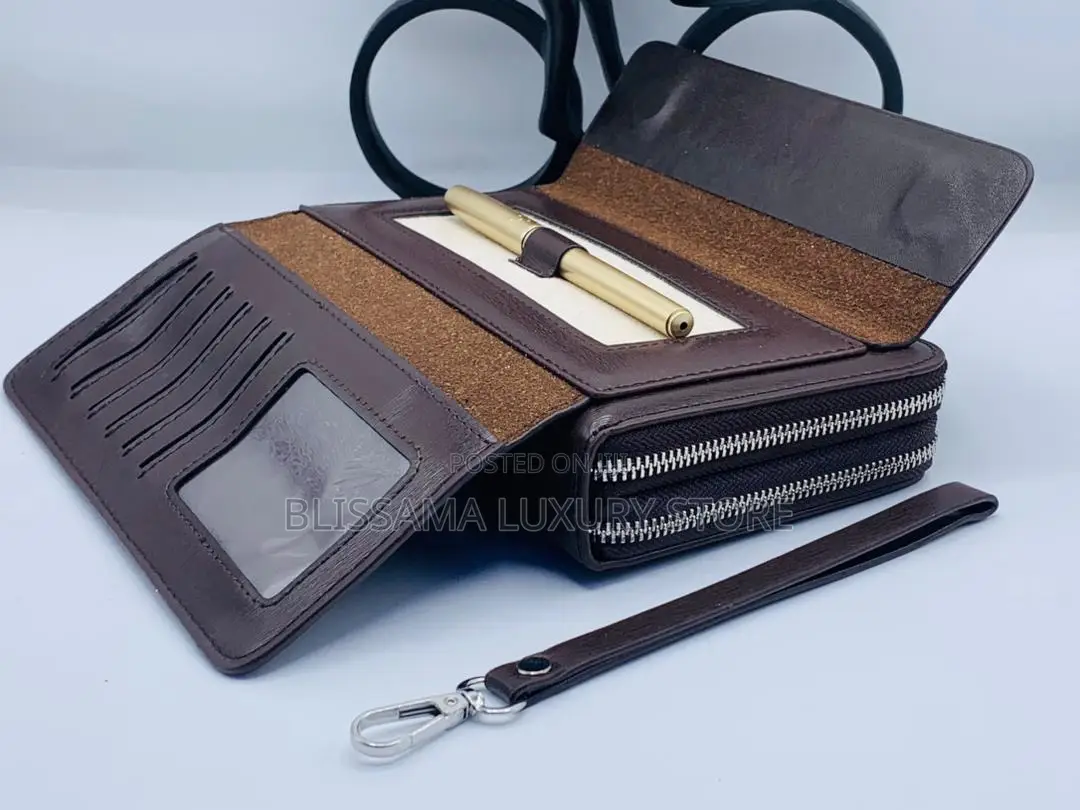Giorgio Armani Premium Luxury Leather Men Armpit Purse