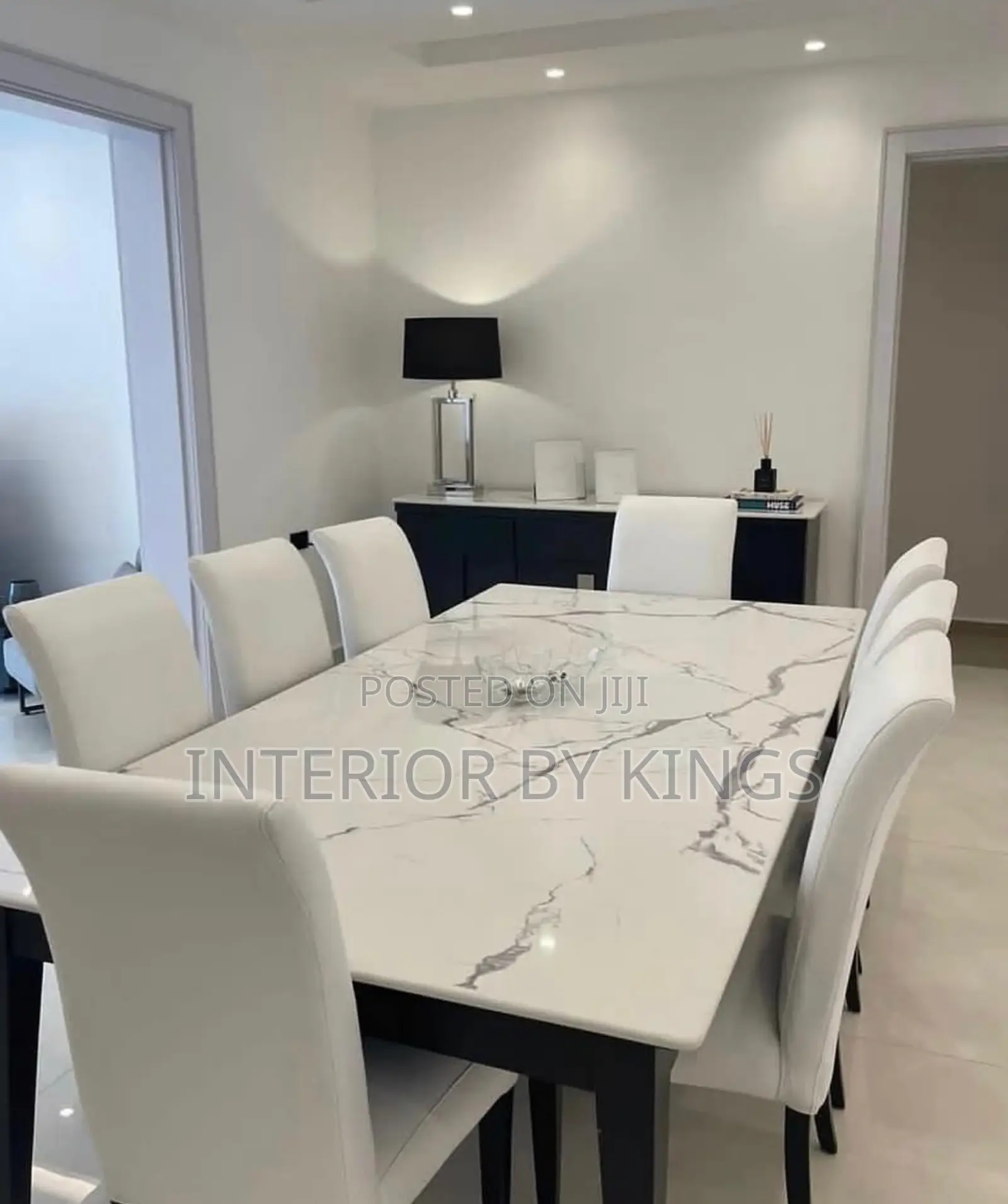 8 Seater Dining Chairs With a High Quality Board Table Top