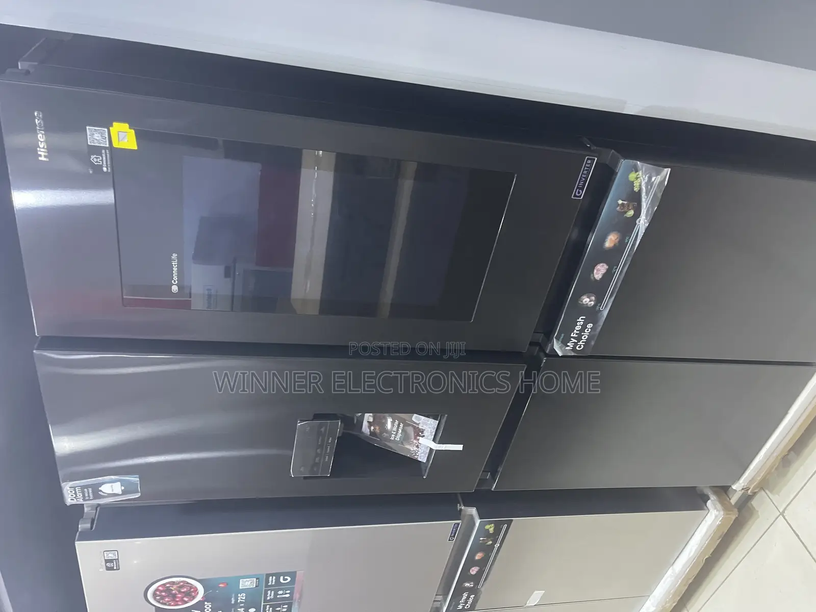 Hisense Side by Side Smart Refrigerator With Touch Screen