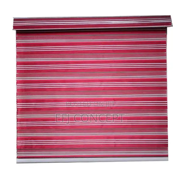 Red, White and Pink Day and Night Window Blind