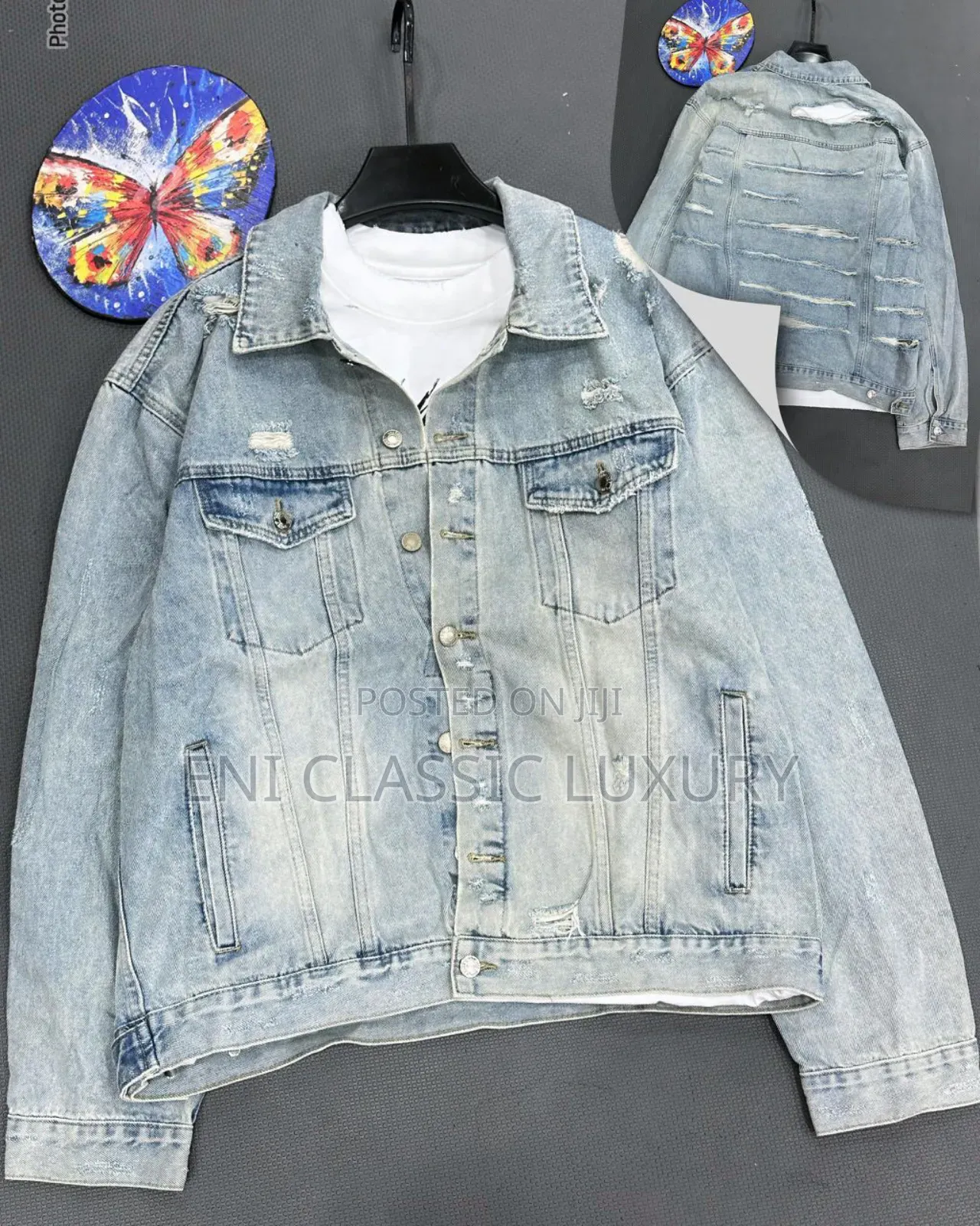 Classic Men's Luxury Jeans Jacket 🧥 Louis Vuitton Well