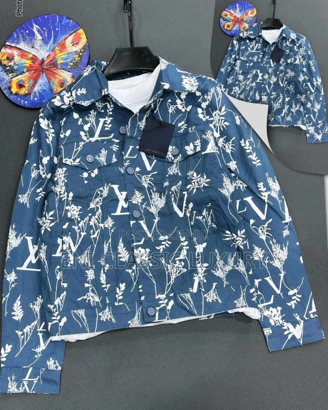 Classic Men's Luxury Jeans Jacket 🧥 Louis Vuitton Well