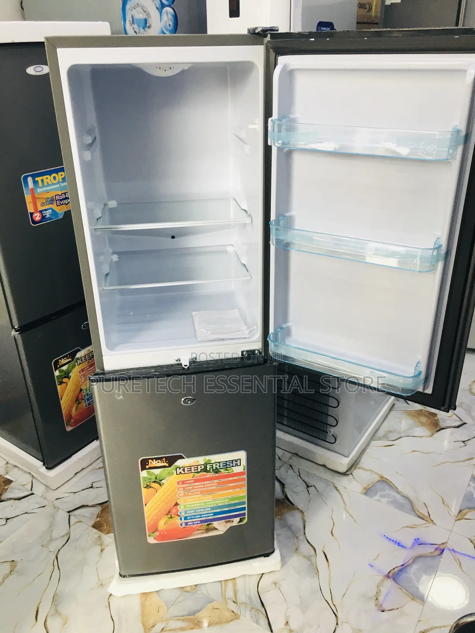 New Tecknocool Bottom Freezer 150liters