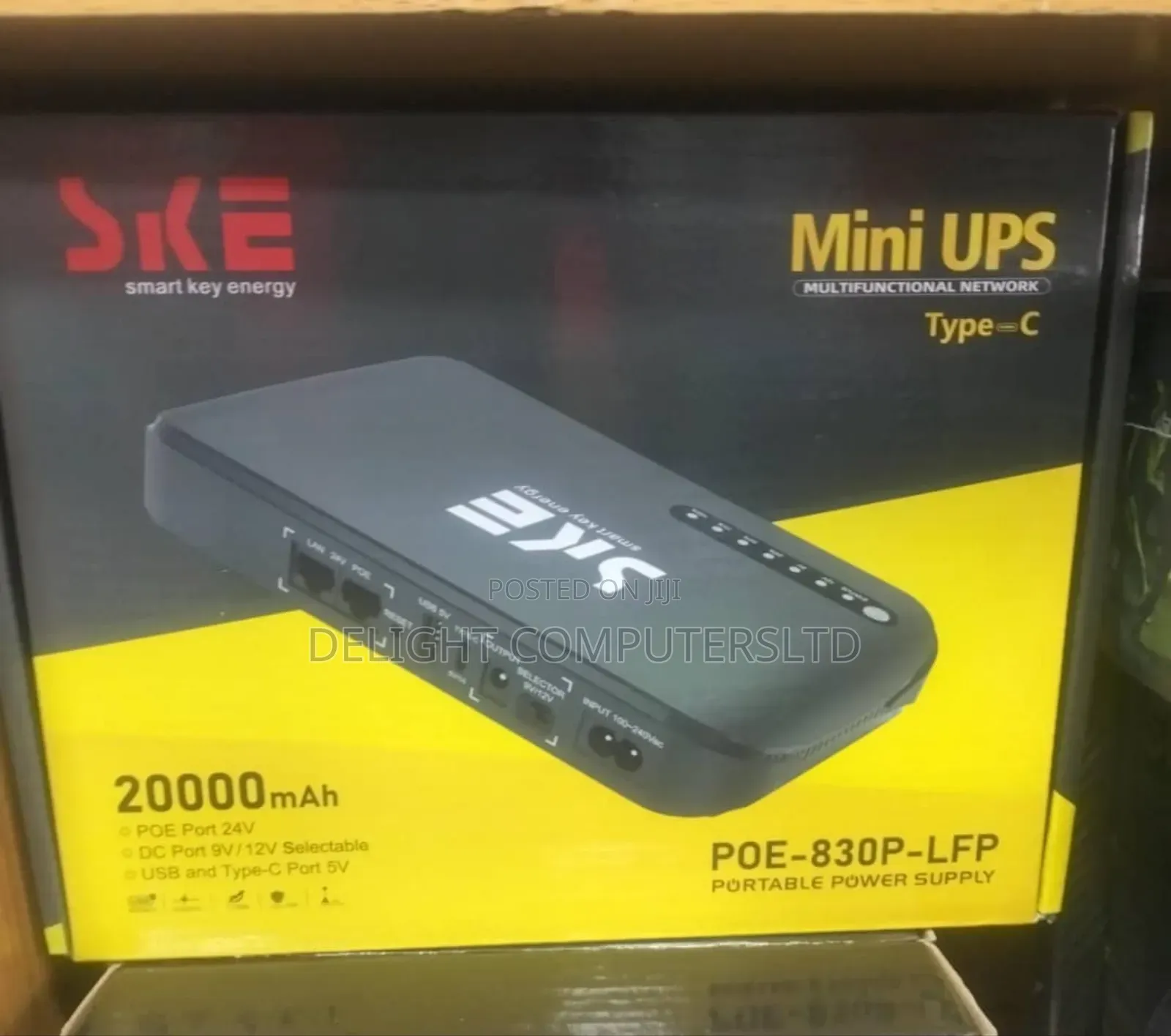 20000mah Mini Dc Ups Poe Power Bank for Wif
Router, CCTV