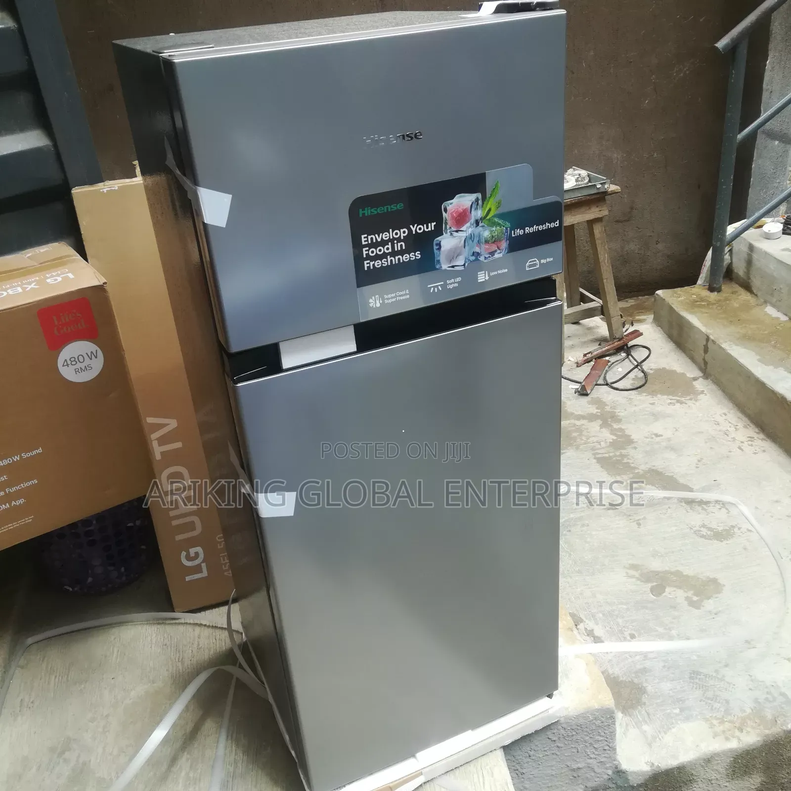 Hisense Double Door Refrigerator Ref172dr 124l