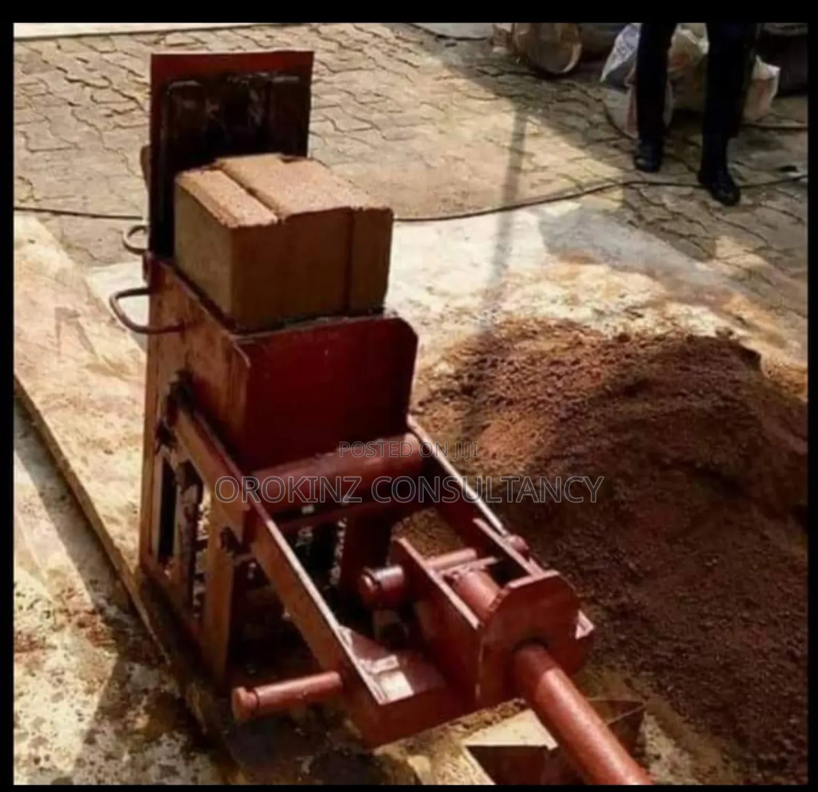 Single Manual 9inches No Motar Interlocking Brick Machine
